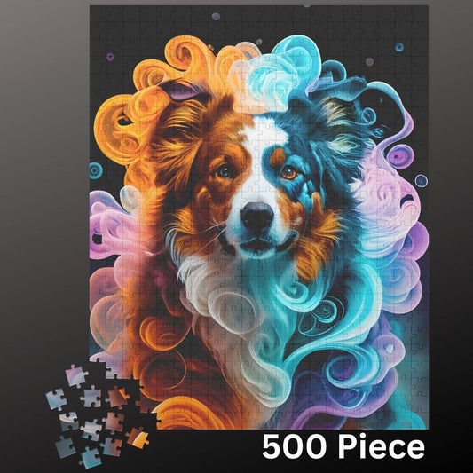 Australian Shepherd Jigsaw Puzzle 500 piece Dog Lover Gift for Adults & Kids