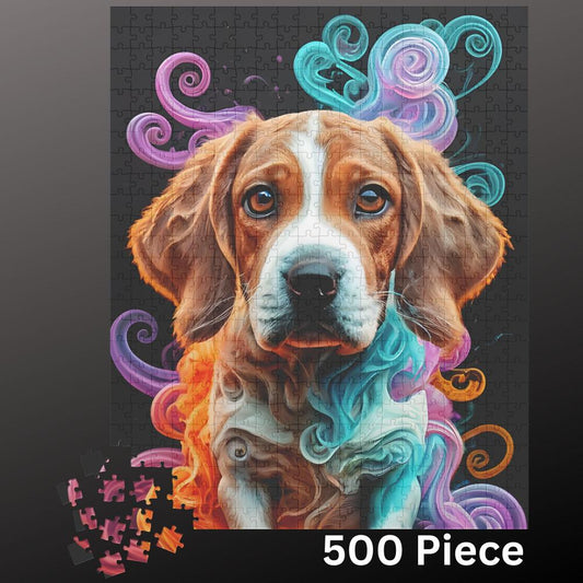 Beagle Jigsaw Puzzle 500 piece Dog Lover Gift for Adults & Kids