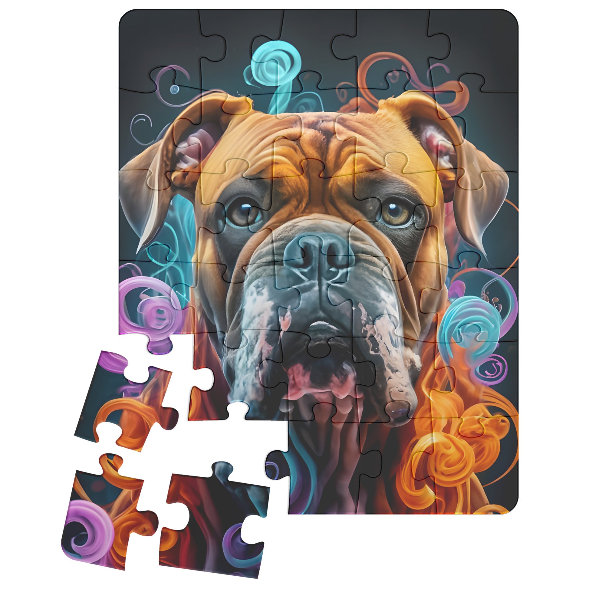 Boxer Jigsaw Puzzle 500pc - Pets on Merch