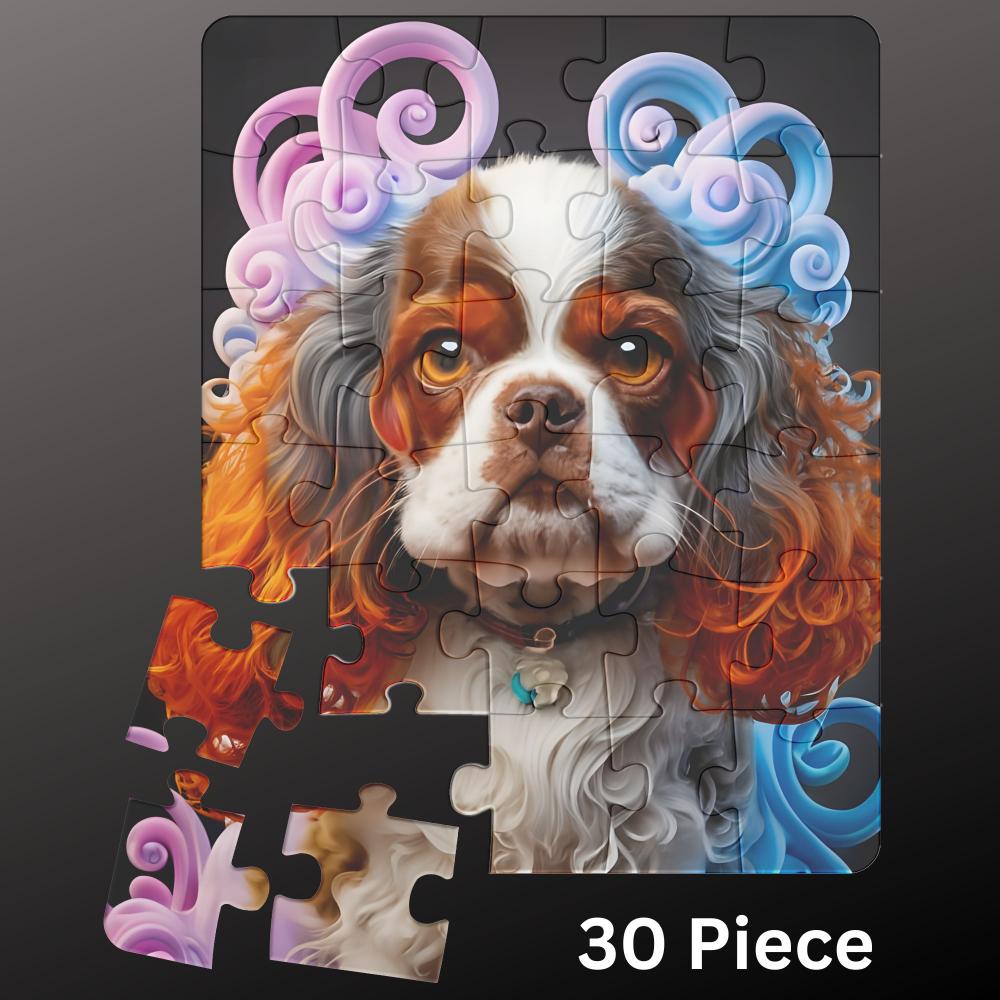 Cavalier King Charles Spaniel Jigsaw Puzzle 500pc - Pets on Merch