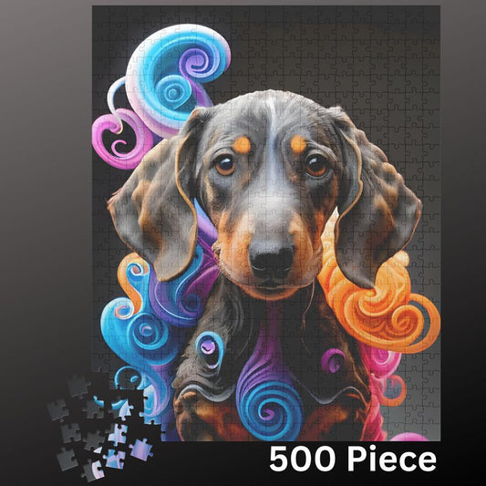 Dachshund Jigsaw Puzzle 500 piece Dog Lover Gift for Adults & Kids