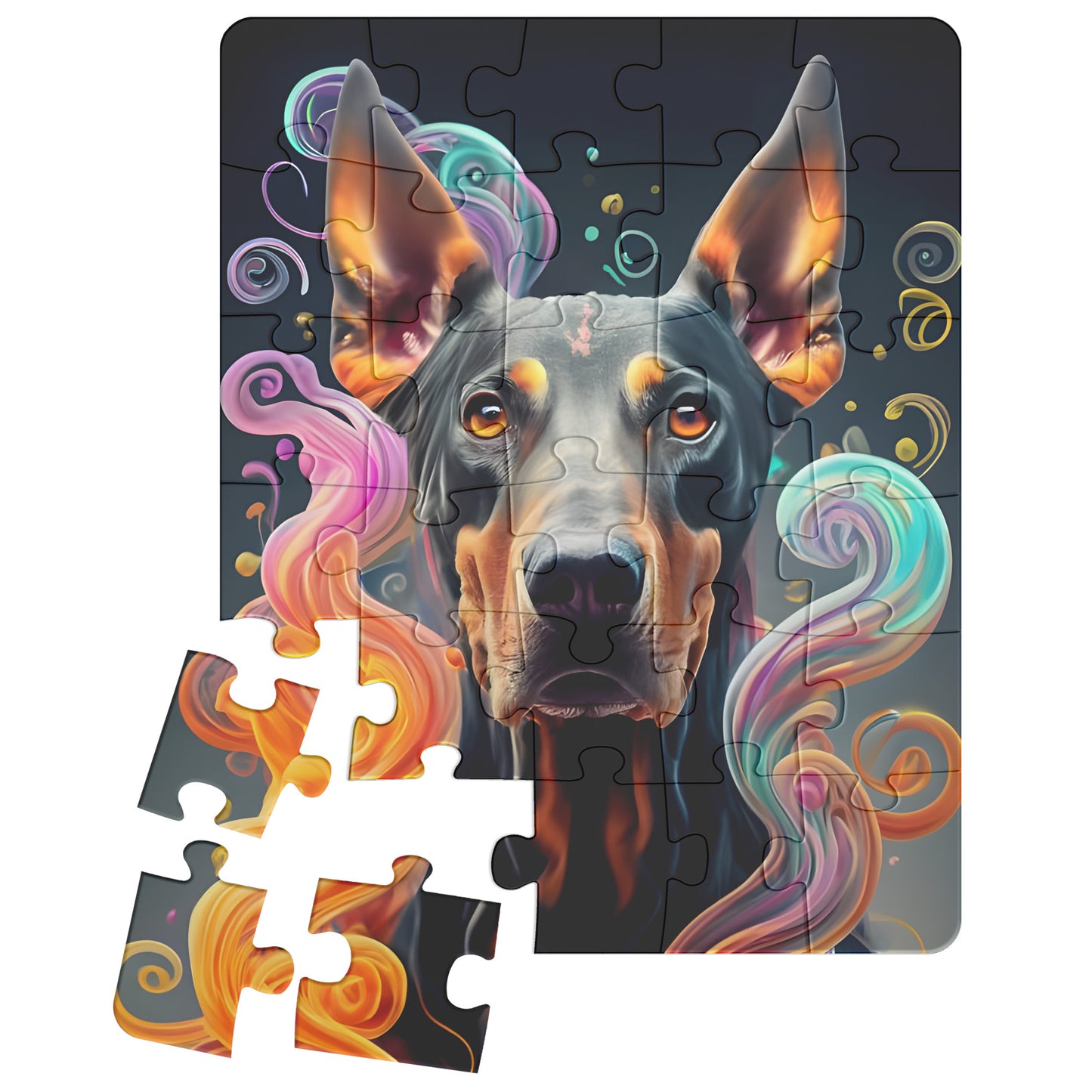 Doberman Pinscher Jigsaw Puzzle 500pc - Pets on Merch