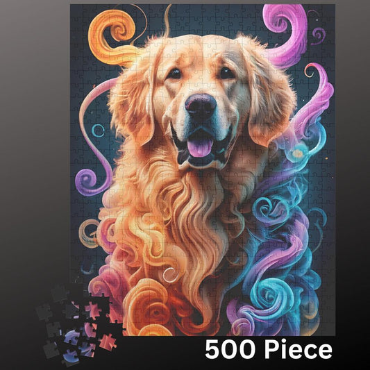 Golden Retriever Jigsaw Puzzle 500 piece Dog Lover Gift for Adults & Kids