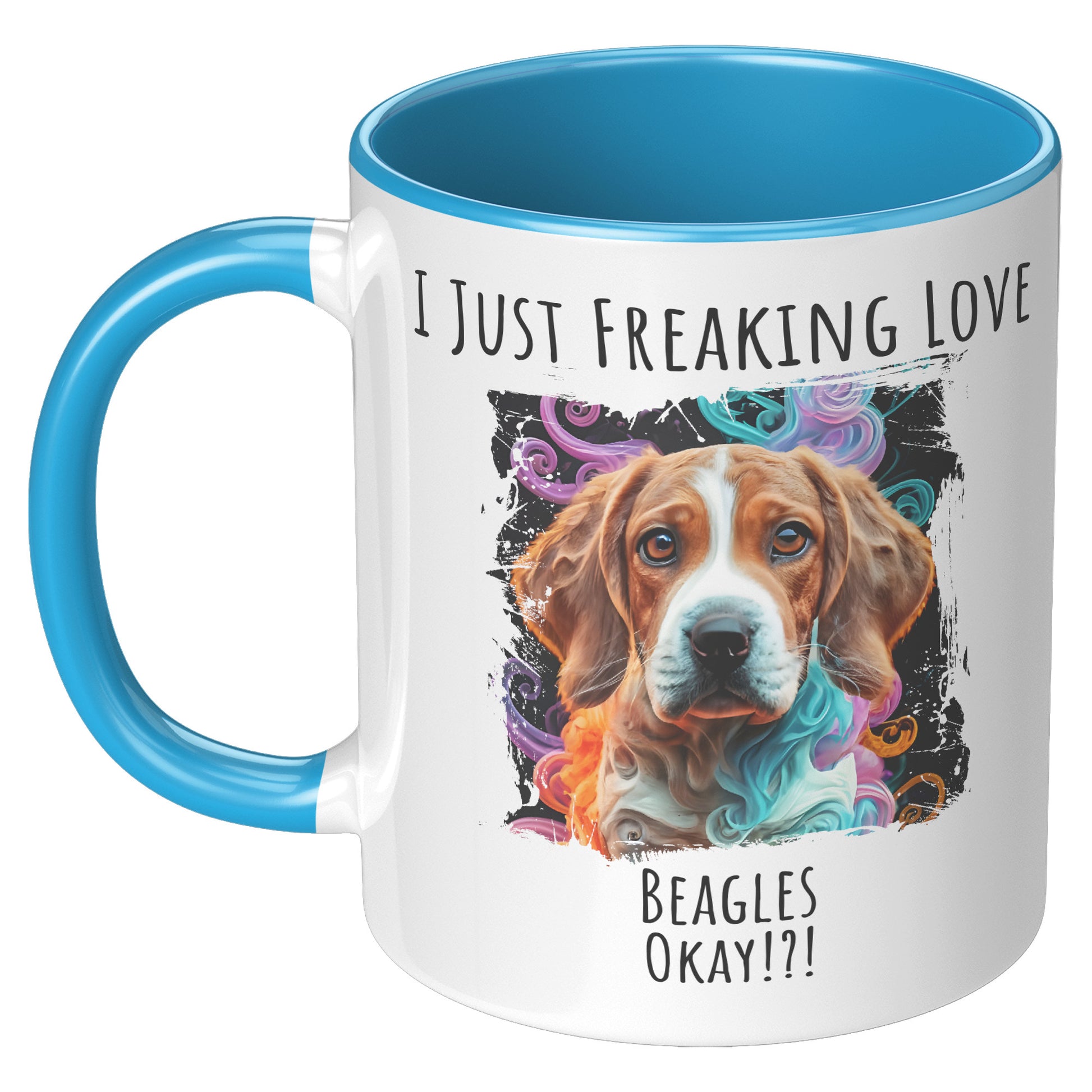 I Just Freaking Love Beagle Mug Dog Mom Gifts Gifts for Dog Lovers - Pets on Merch