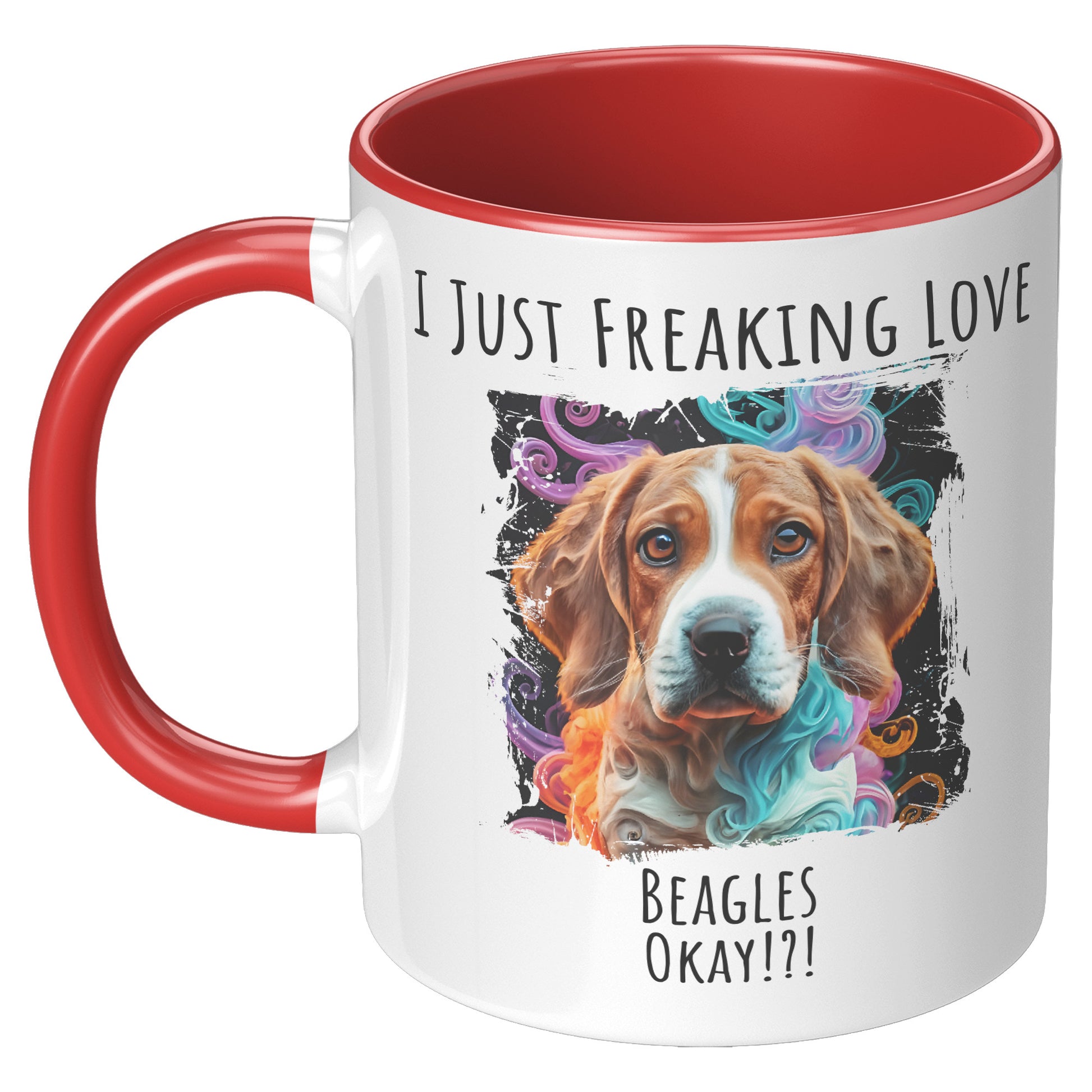 I Just Freaking Love Beagle Mug Dog Mom Gifts Gifts for Dog Lovers - Pets on Merch