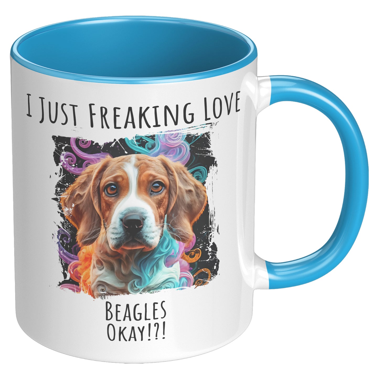 I Just Freaking Love Beagle Mug Dog Mom Gifts Gifts for Dog Lovers - Pets on Merch