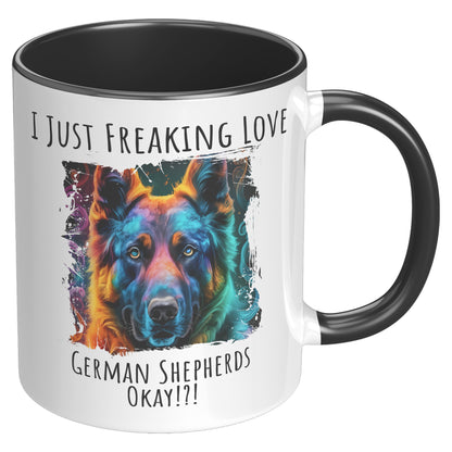 I Just Freaking Love German Shepherd Mug Dog Mom Gifts Gifts for Dog Lovers - Pets on Merch