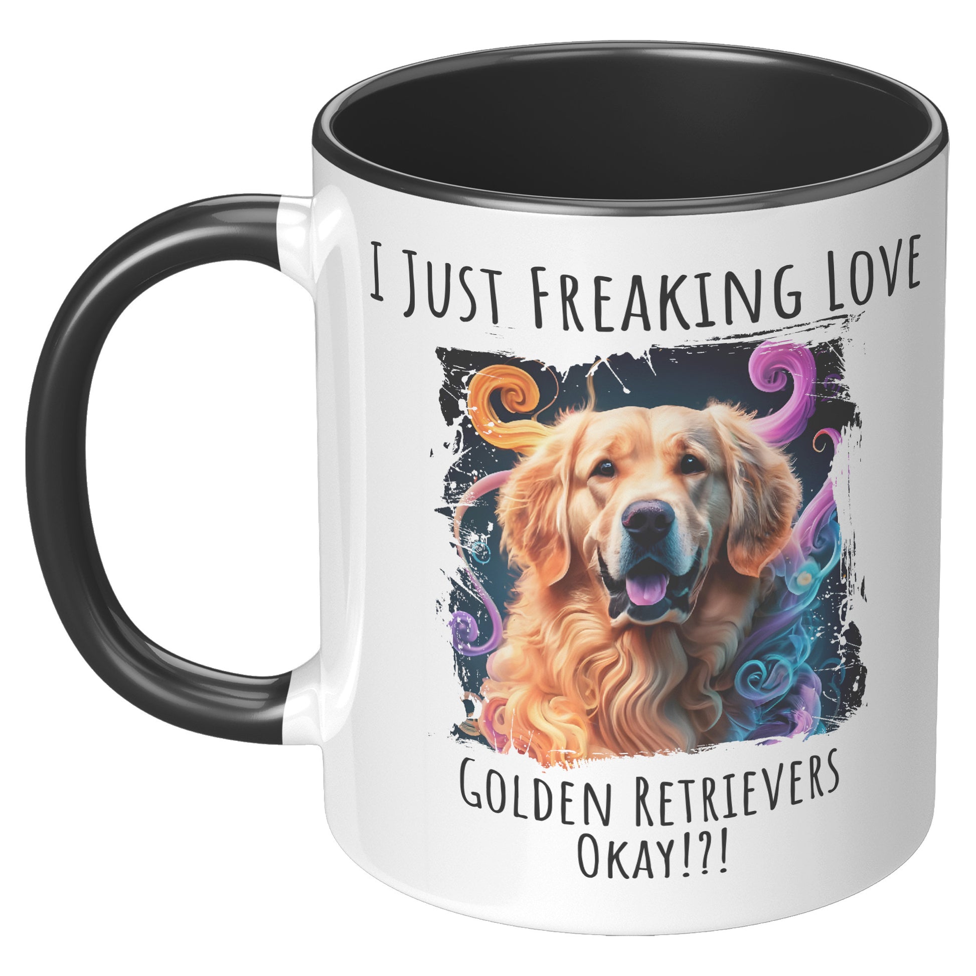 I Just Freaking Love Golden Retriever Mug Dog Mom Gifts Gifts for Dog Lovers - Pets on Merch