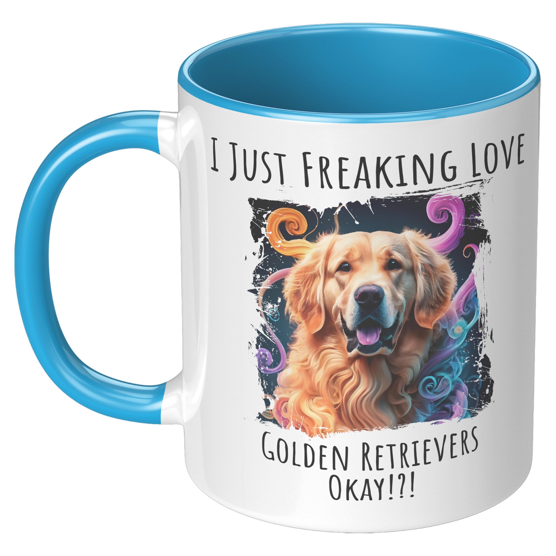 I Just Freaking Love Golden Retriever Mug Dog Mom Gifts Gifts for Dog Lovers - Pets on Merch