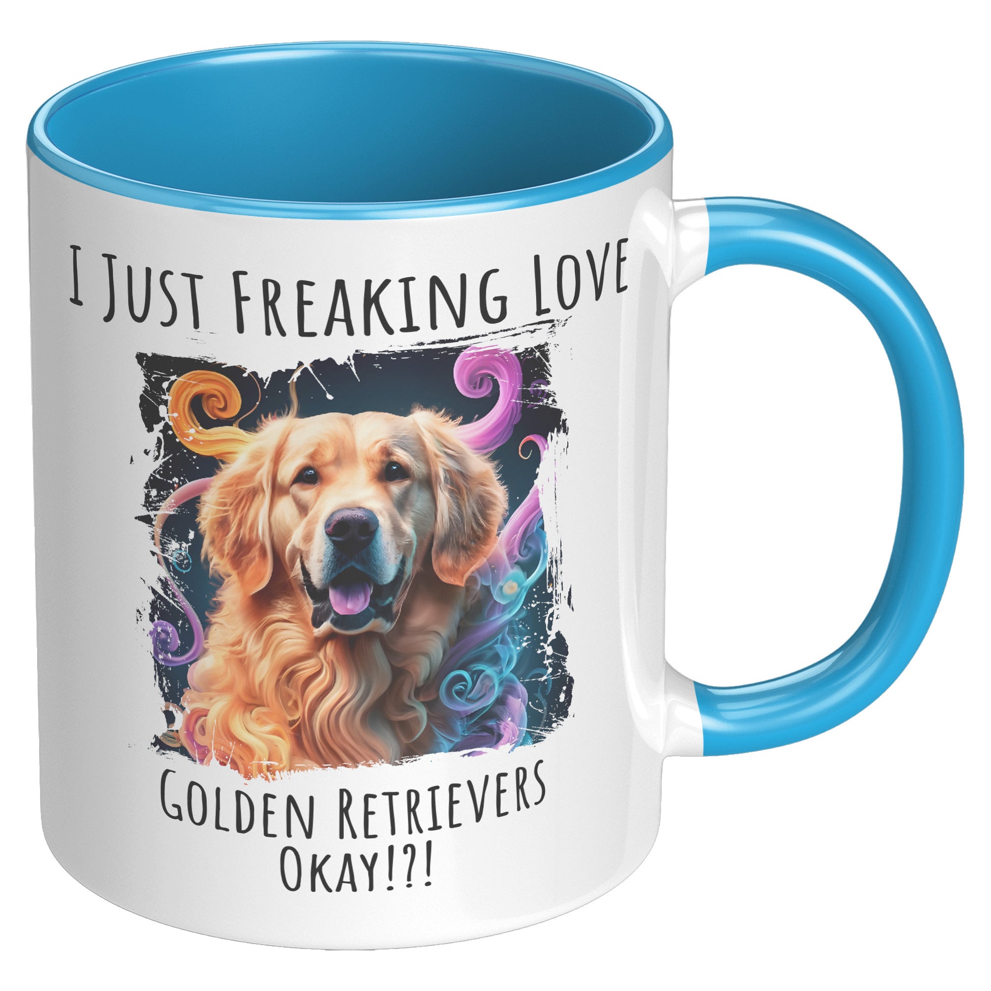 I Just Freaking Love Golden Retriever Mug Dog Mom Gifts Gifts for Dog Lovers - Pets on Merch