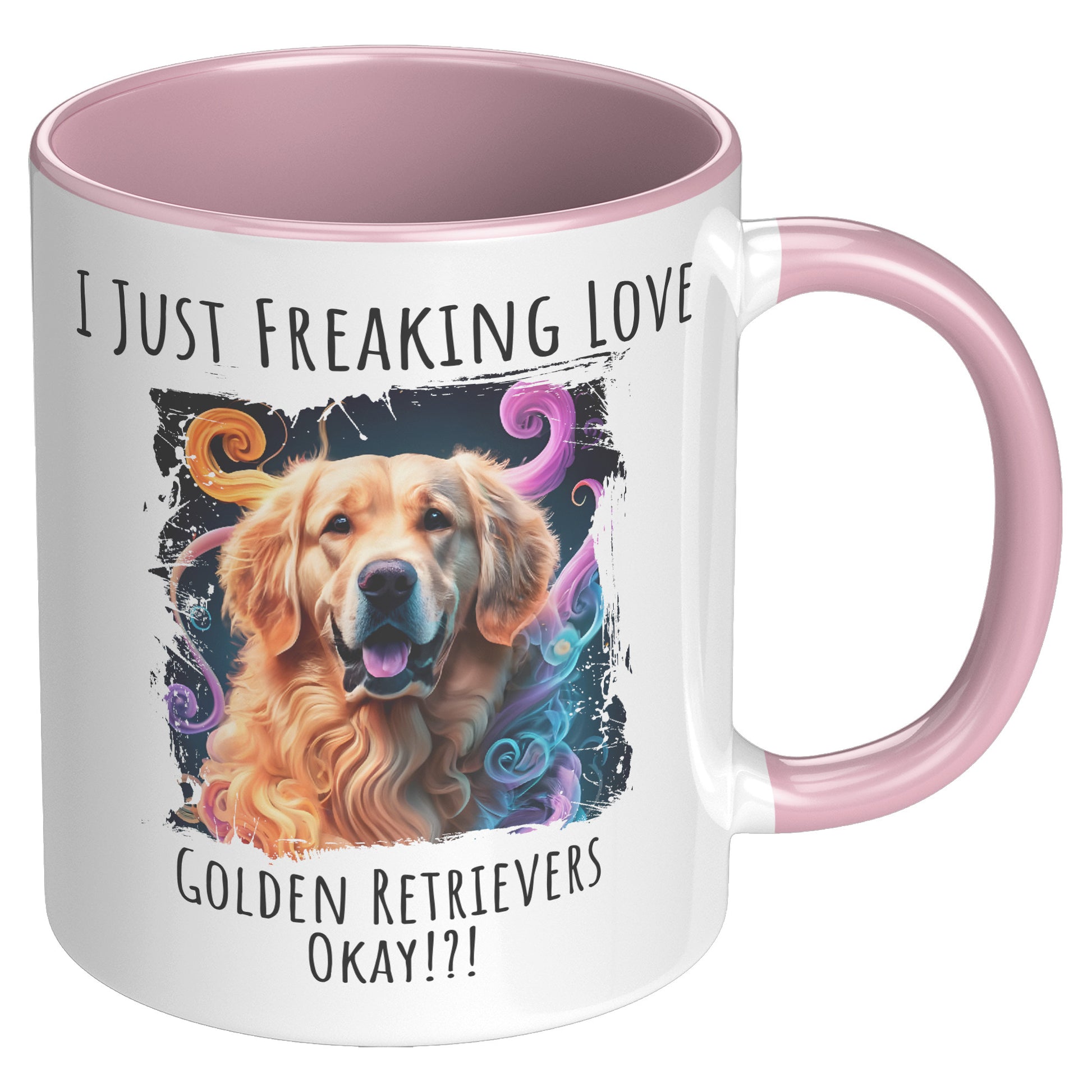 I Just Freaking Love Golden Retriever Mug Dog Mom Gifts Gifts for Dog Lovers - Pets on Merch