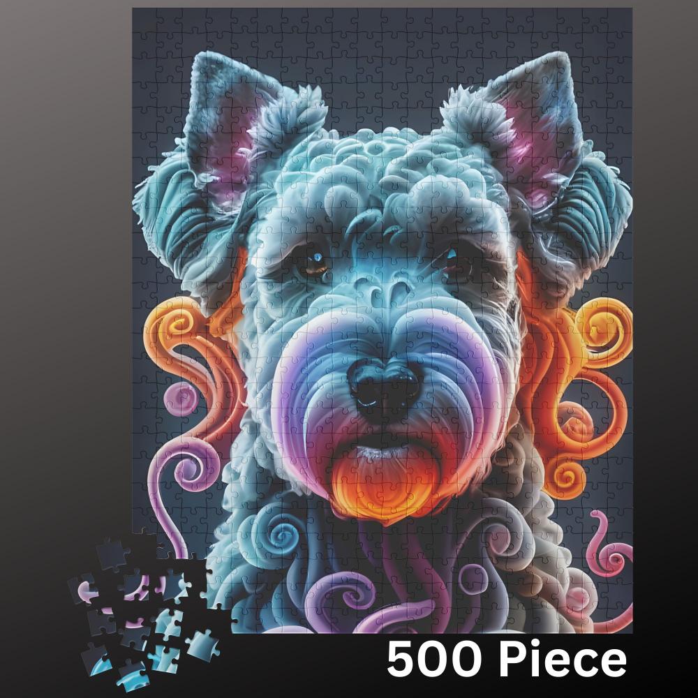 Miniature Schnauzer Jigsaw Puzzle 500 piece Dog Lover Gift for Adults & Kids