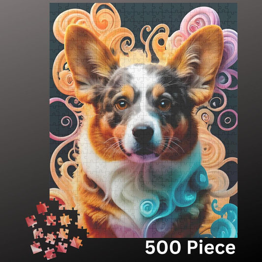 Pembroke Welsh Corgi Jigsaw Puzzle 500 piece Dog Lover Gift for Adults & Kids