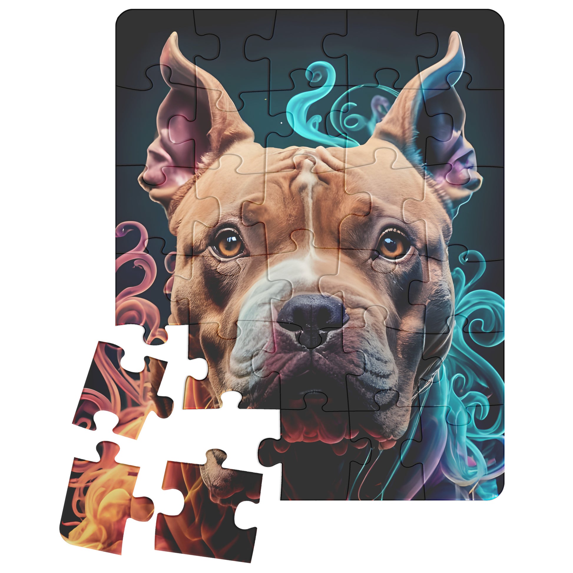 Pit Bull Terrier Jigsaw Puzzle 500pc - Pets on Merch