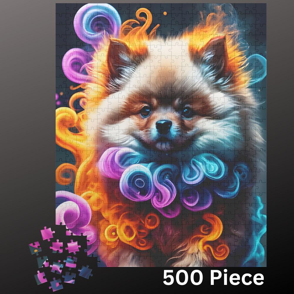 Pomeranian Jigsaw Puzzle 500 piece Dog Lover Gift for Adults & Kids