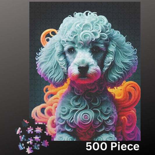 Poodle Jigsaw Puzzle 500 piece Dog Lover Gift for Adults & Kids