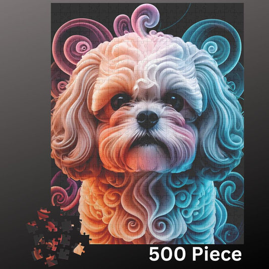 Shih Tzu Jigsaw Puzzle 500 piece Dog Lover Gift for Adults & Kids