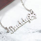 Pet Memorial Name Necklace - Hardest Goodbye - Pets on Merch