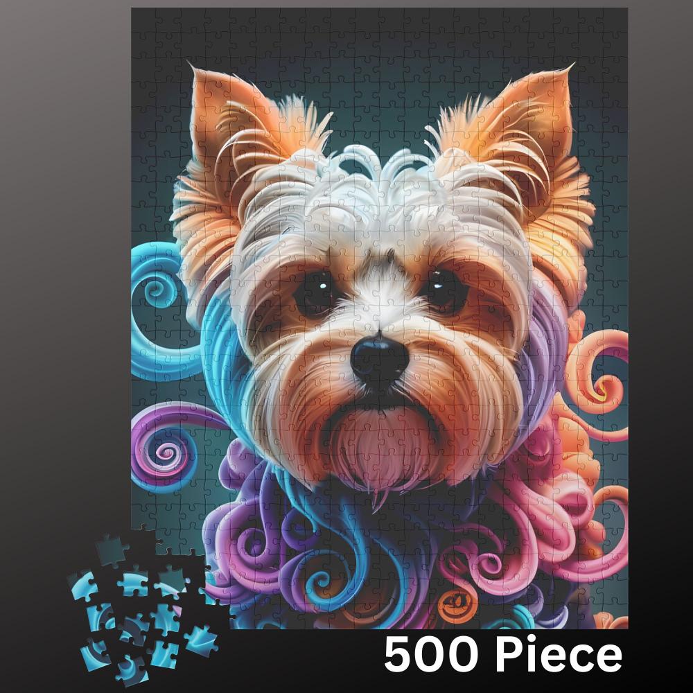 Yorkshire Terrier Jigsaw Puzzle 500 piece Dog Lover Gift for Adults & Kids