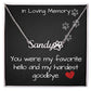 Pet Memorial Name Necklace - Hardest Goodbye - Pets on Merch