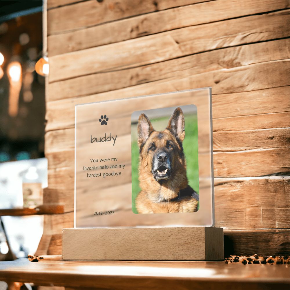 Personalized Pet Memorial-Acrylic Plaque - Pets on Merch