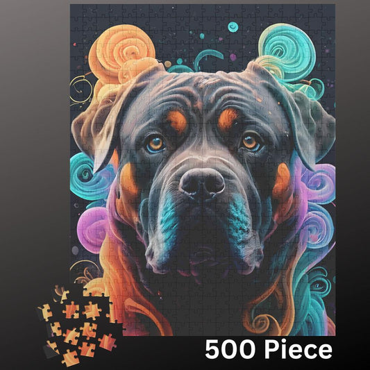 Rottweiler Jigsaw Puzzle 500 piece Dog Lover Gift for Adults & Kids