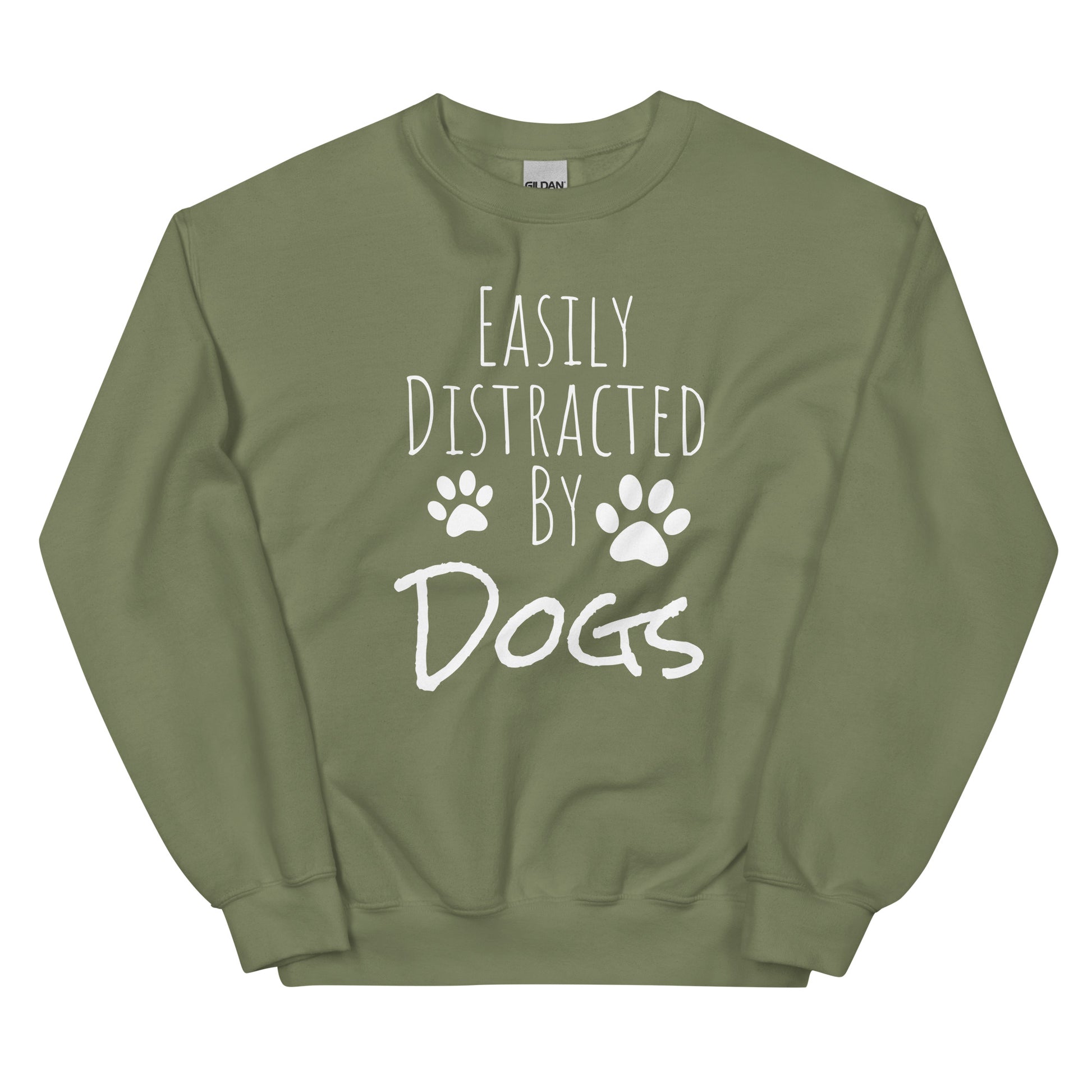 Easily Distracted By Dogs-Unisex Sweatshirt - Pets on Merch