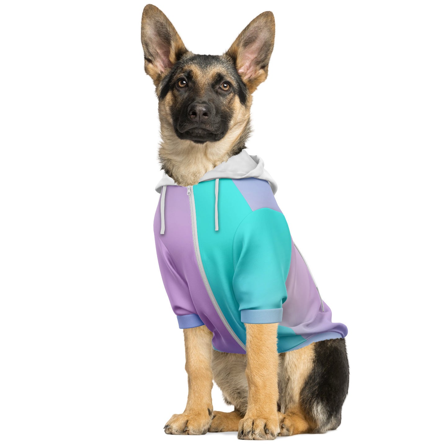 Dog Hoodie - Small to Large Dogs - Pastel Hologram - Premium Durable Fabric