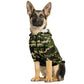 Dog Hoodie - Small to Large Dogs - Green Camo - Premium Durable Fabric - Pets on Merch