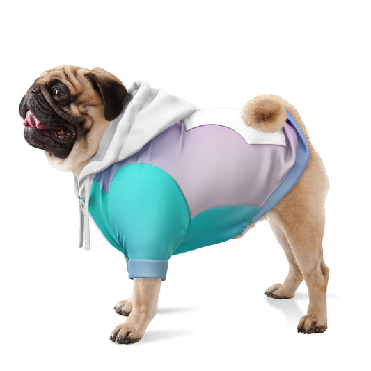 Dog Hoodie - Small to Large Dogs - Pastel Hologram - Premium Durable Fabric