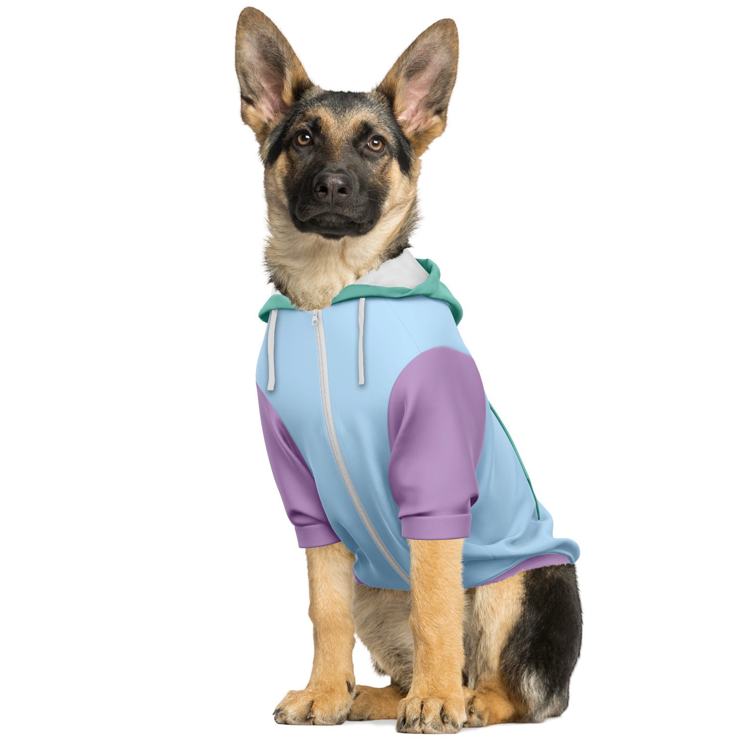 Dog Hoodie - Small to Large Dogs - Pastel Color Block 2- Premium Durable Fabric