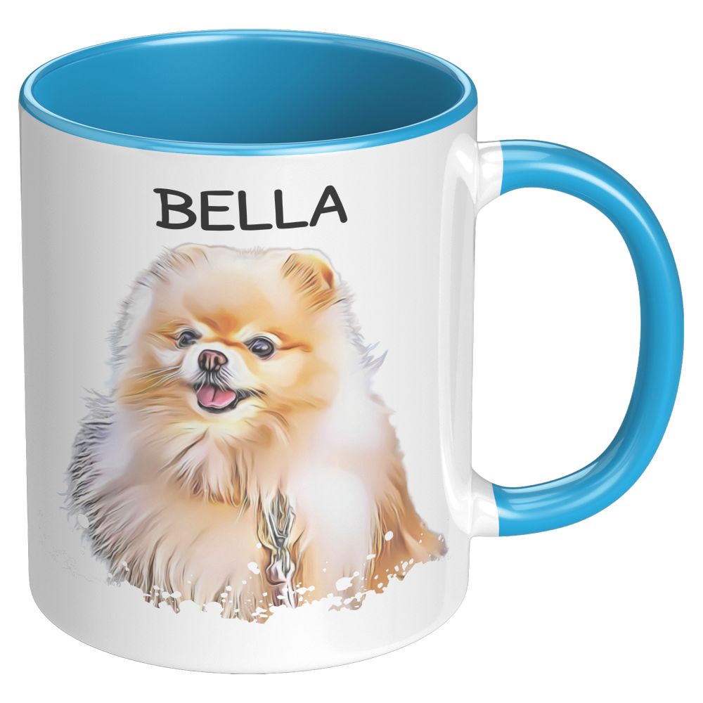 Custom Pet Portrait Photo Mug 11oz - Pets on Merch