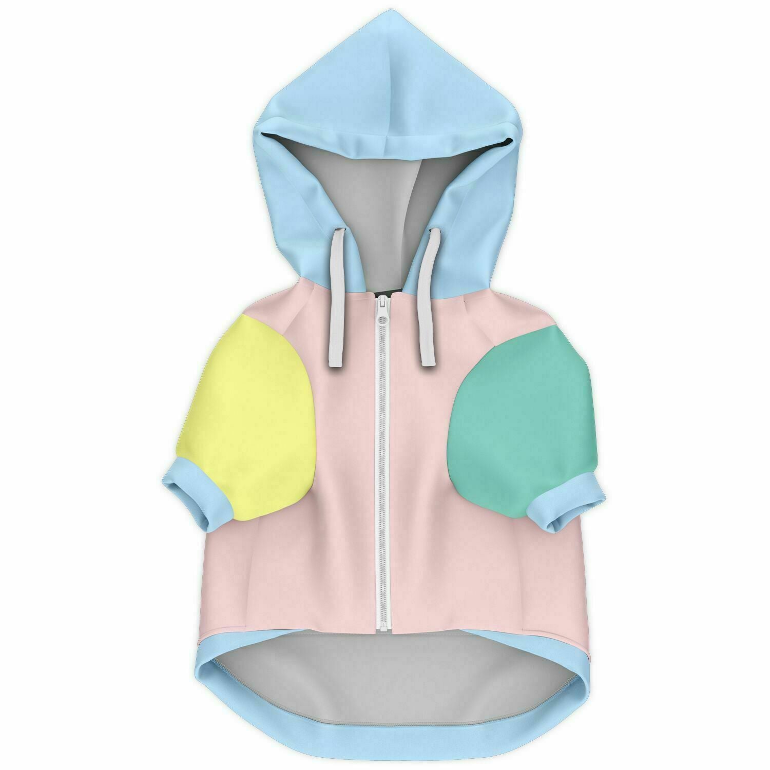 Dog Hoodie Small to Large Dogs Pastel Color Block Premium Durable Fabric