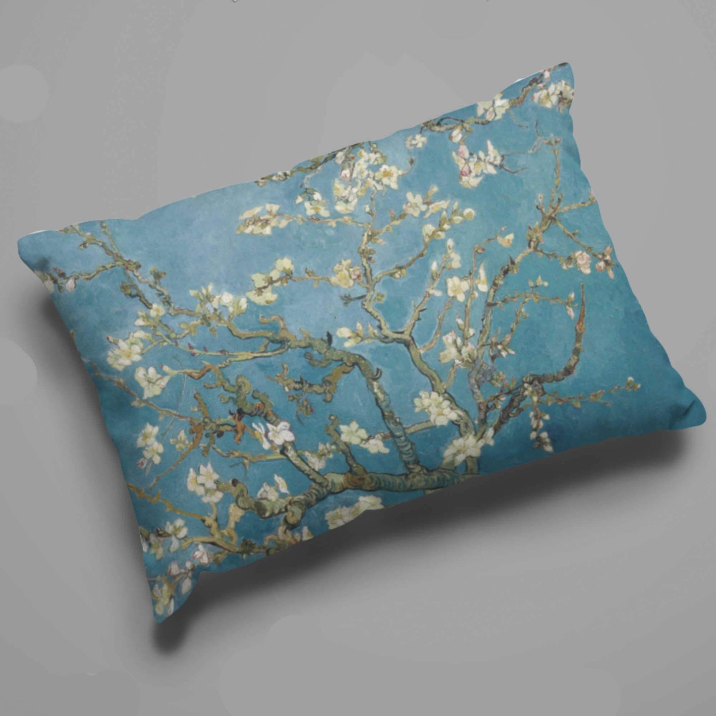 Premium Quality Dog Bed with Removable Washable Pillow Cover | Almond blossom by Vincent van Gogh. [FREE US SHIPPING] Dog Beds Pets on Merch Fleece 18x28 inch 