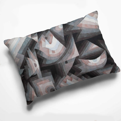 Premium Quality Dog Bed with Removable Washable Pillow Cover | Crystal gradation by Paul Klee. [FREE US SHIPPING] Dog Beds Pets on Merch Fleece 18x28 inch 