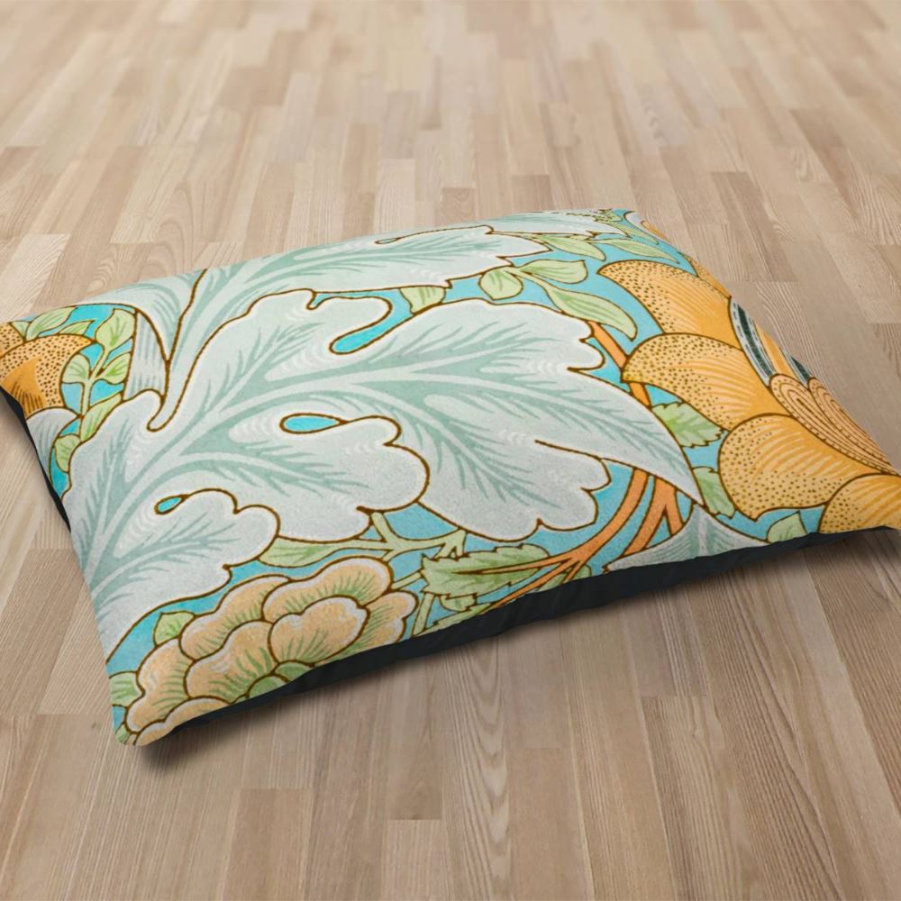 Premium Quality Dog Bed with Removable Washable Pillow Cover | St. James pattern by William Morris. [FREE US SHIPPING] Dog Beds Pets on Merch 