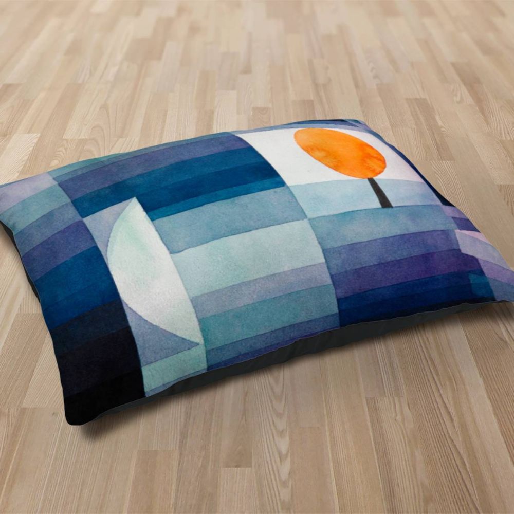 Premium Quality Dog Bed with Removable Washable Pillow Cover | The Harbinger of Autumn by Paul Klee. [FREE US SHIPPING] Dog Beds Pets on Merch 