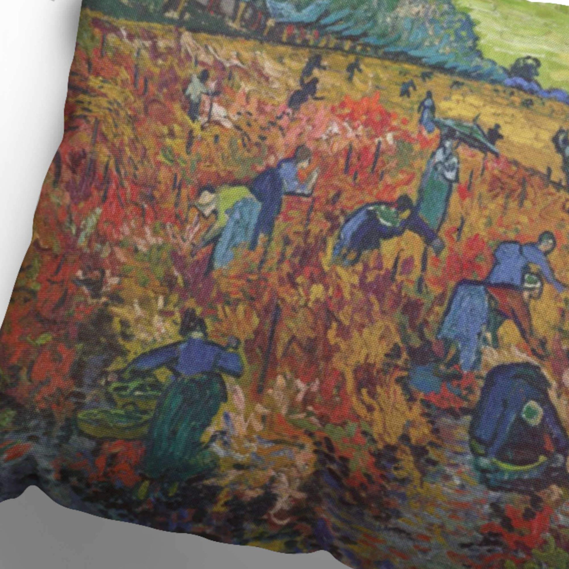 Premium Quality Dog Bed with Removable Washable Pillow Cover | The Red Vineyard by Vincent van Gogh. [FREE US SHIPPING] Dog Beds Pets on Merch 