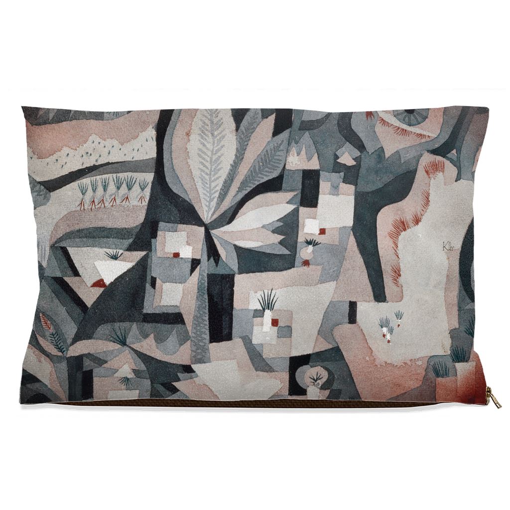 Premium Quality Pet Bed with Removable Washable Pillow Cover | Dry cooler garden by Paul Klee. [FREE US SHIPPING] Dog Beds Pets on Merch Fleece 18x28 inch 