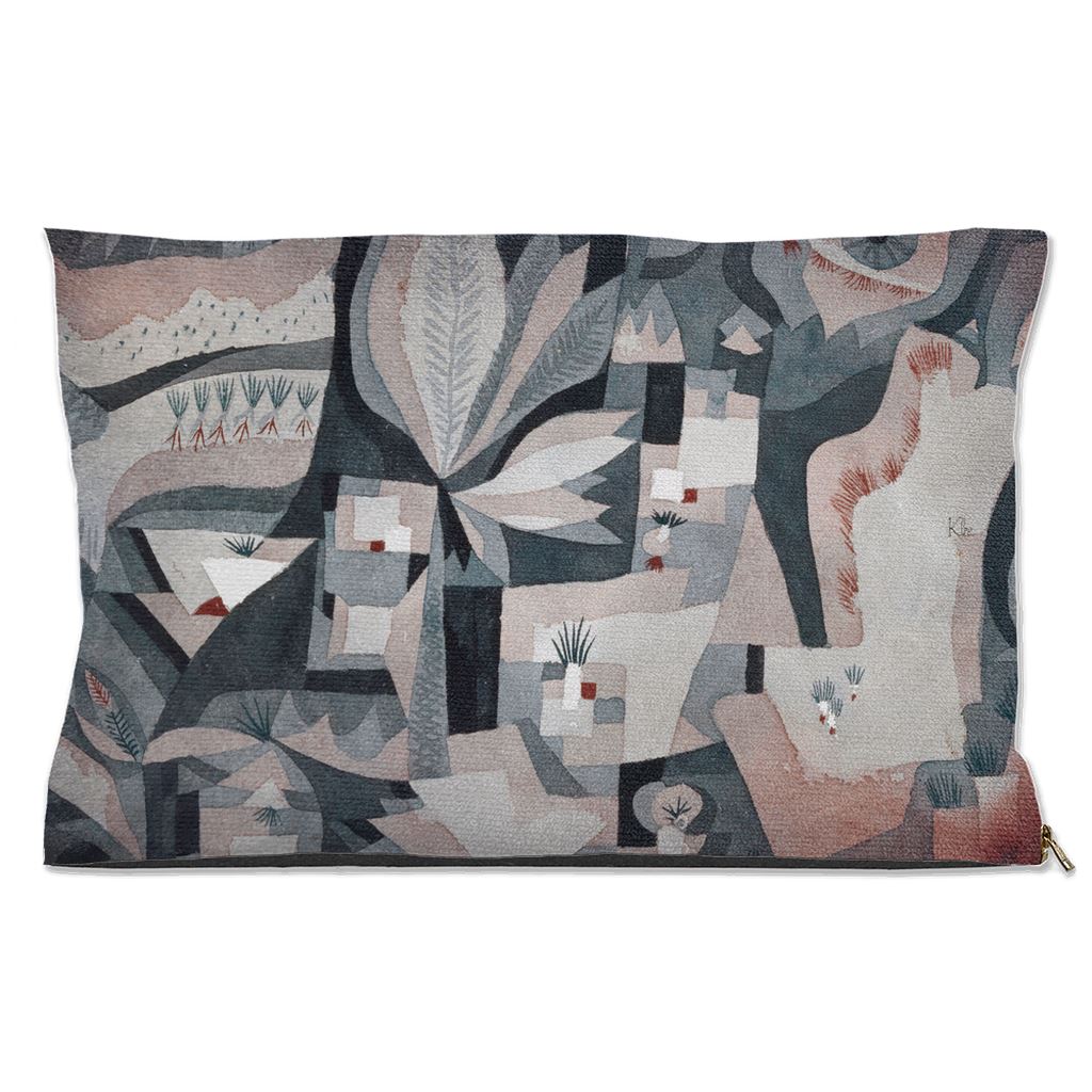 Premium Quality Pet Bed with Removable Washable Pillow Cover | Dry cooler garden by Paul Klee. [FREE US SHIPPING] Dog Beds Pets on Merch Water Resistant 18x28 inch 