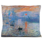 Premium Quality Pet Bed with Removable Washable Pillow Cover | Impression, Sunrise by Claude Monet. [FREE US SHIPPING] Dog Beds Pets on Merch Water Resistant 40x50 inch 