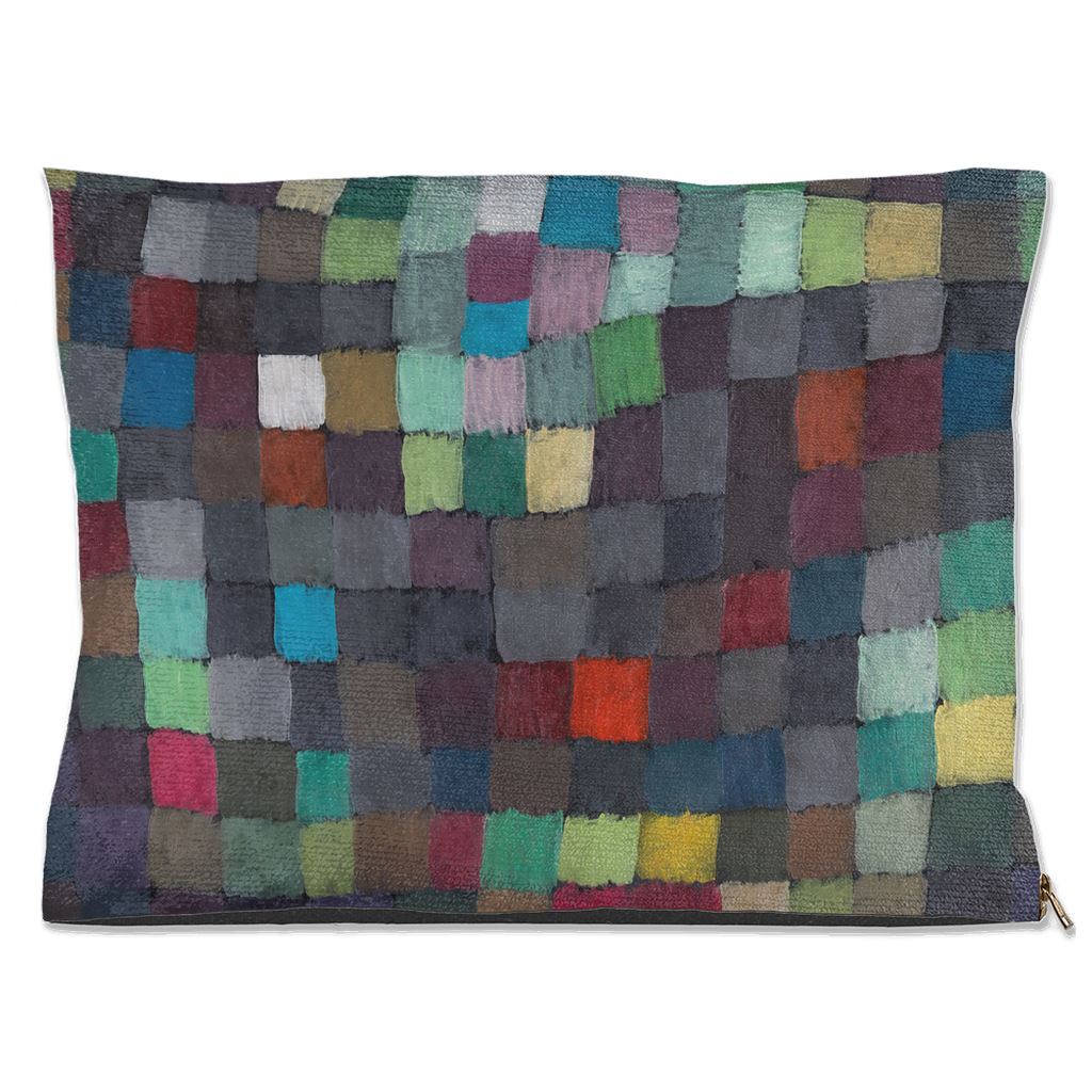 Premium Quality Pet Bed with Removable Washable Pillow Cover | May Picture by Paul Klee. [FREE US SHIPPING] Dog Beds Pets on Merch Water Resistant 30x40 inch 