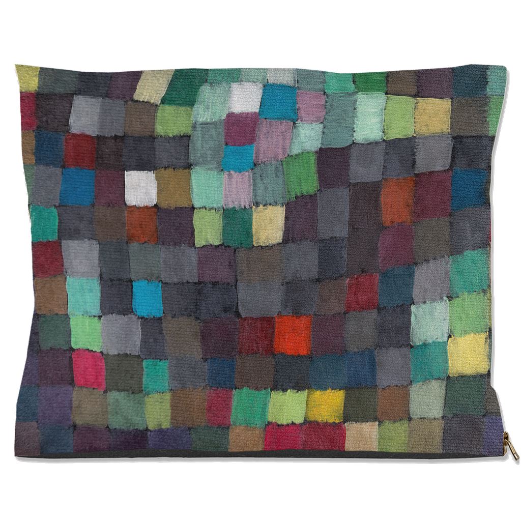 Premium Quality Pet Bed with Removable Washable Pillow Cover | May Picture by Paul Klee. [FREE US SHIPPING] Dog Beds Pets on Merch Water Resistant 40x50 inch 