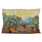 Premium Quality Pet Bed with Removable Washable Pillow Cover | Olive Trees by Vincent van Gogh. [FREE US SHIPPING] Dog Beds Pets on Merch Fleece 18x28 inch 